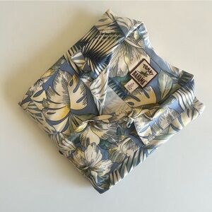 Vintage Tommy Bahama 100% Silk Floral Print Hawaiian Shirt Size XL